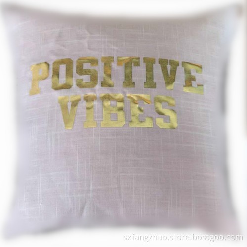 outdoor hot stamp customer logo sofa cushion